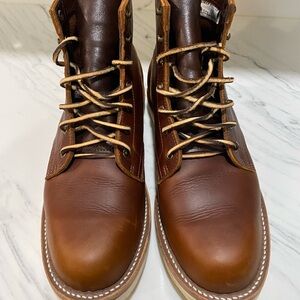 Classic Brown Leather Men's Boots